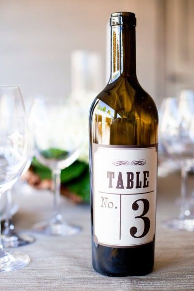 Tendrías tus números de mesa con botellas? 16