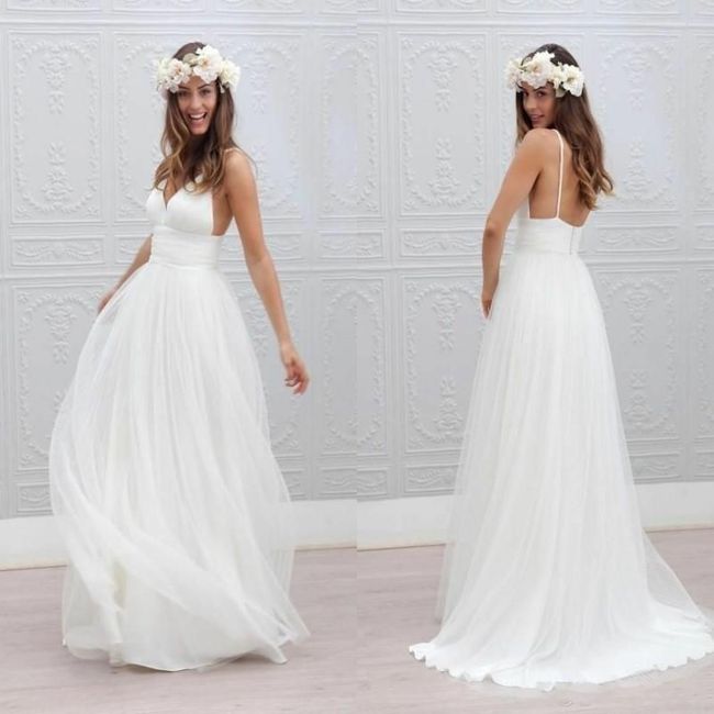 Vestidos para novias minimalistas 👰 10