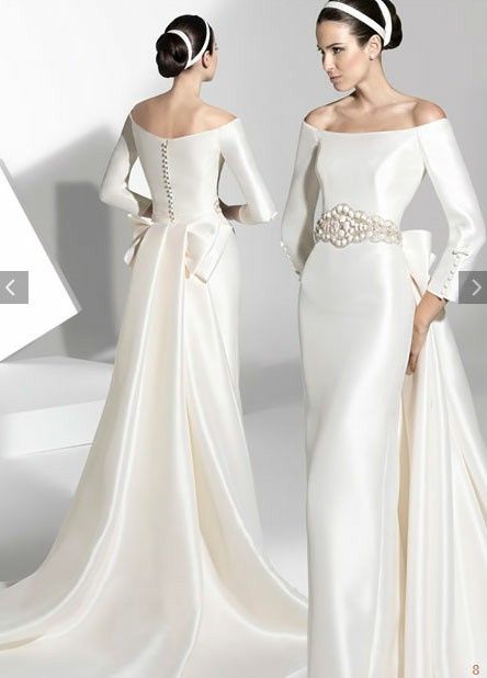 Vestidos para novias minimalistas 👰 12