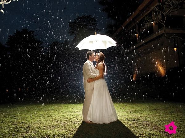 casamiento bajo lluvia