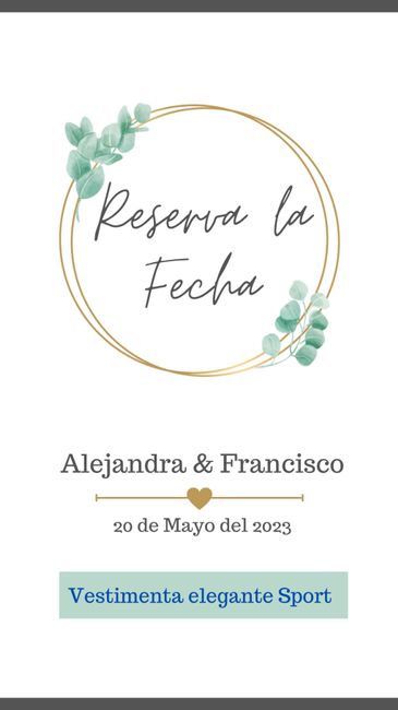 Petición de padrinos  y save the date 4