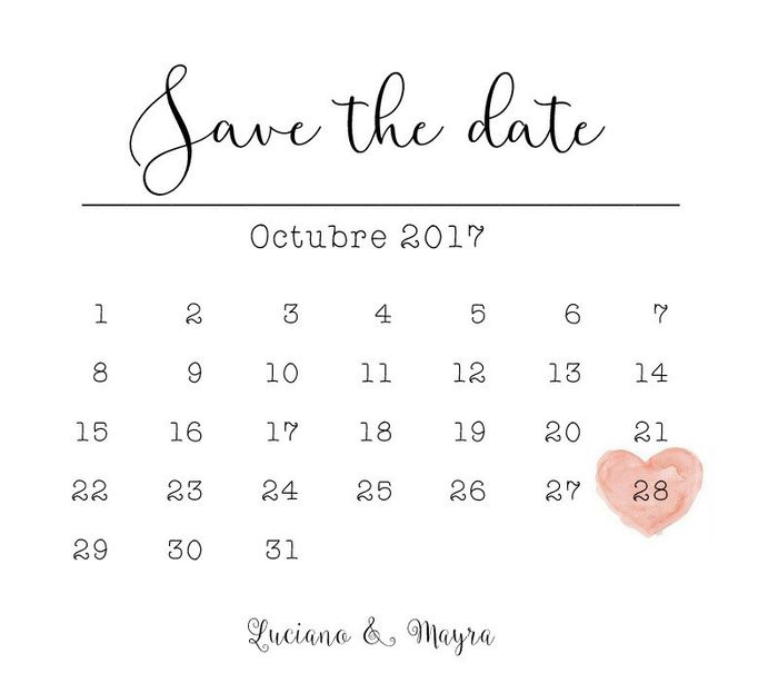 Mi diy de hoy: save the date - 1