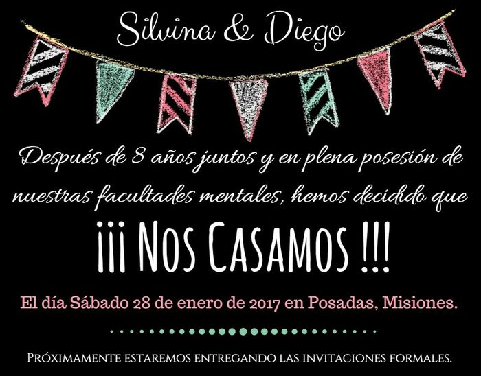 Nuestro save the date - 1