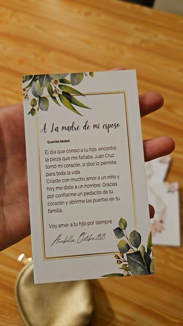 Tarjetas para mis damas de honor y Flia 4