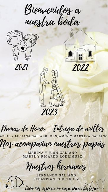 Tarjetas para ceremonia 1