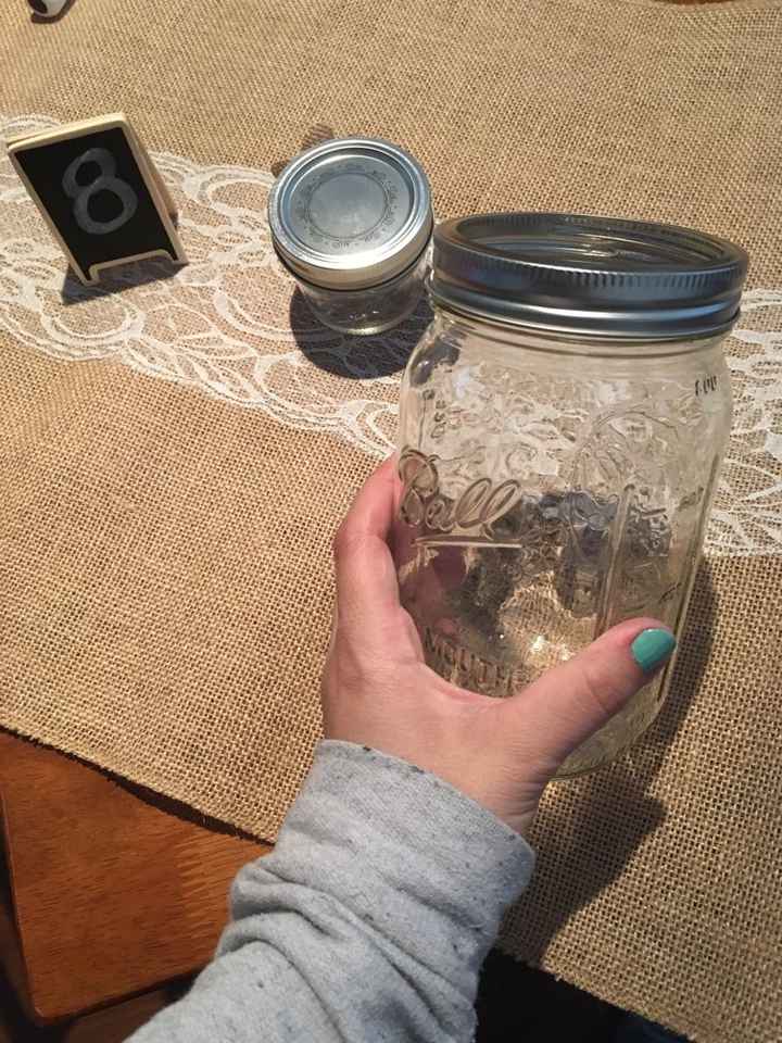 Mis números de mesa, caminos, velas y floreros - 8