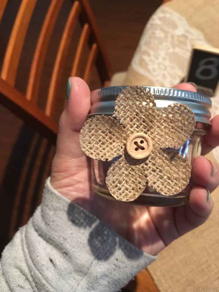 Mis números de mesa, caminos, velas y floreros - 10