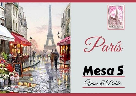 Números de mesa viajeros! 6