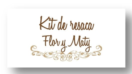 Etiqueta kit de resaca