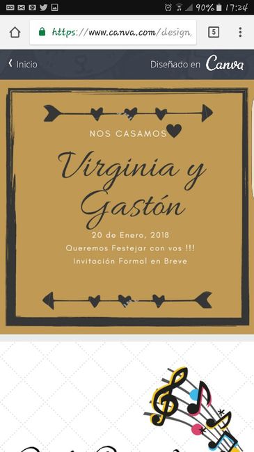 Como poner en el save the date " invitación formal próximamente " 7