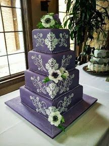 Tortas De Boda Con Tonos Violeta 1
