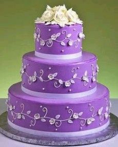 Tortas De Boda Con Tonos Violeta 2