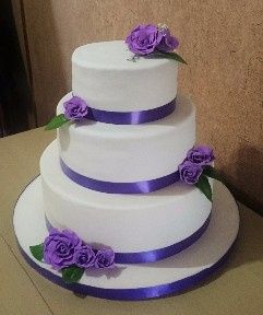Tortas De Boda Con Tonos Violeta 6