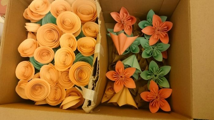 Flores de papel para bodas - 1