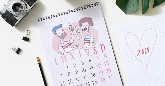 Te regalamos el calendario 2019 más bonito de Casamientos.com.ar 1