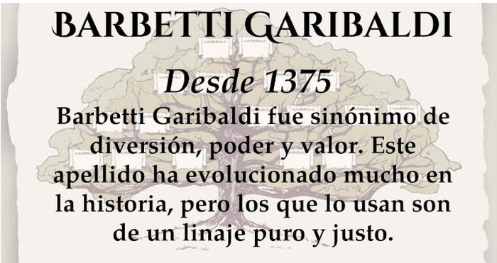 Seremos la familia Barbetti Garibaldi !!! 2