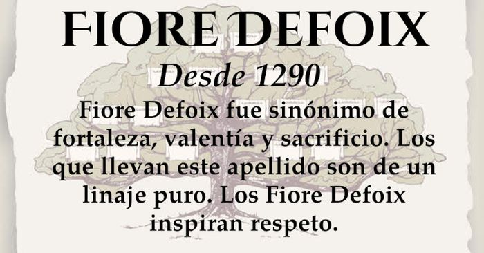 Seremos la familia Fiore Defoix / Defoix Fiore 1