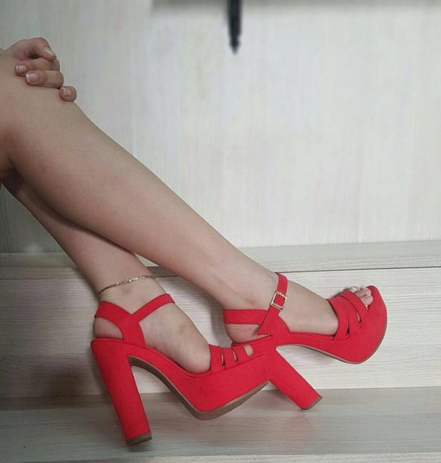 4 Zapatos de novia color rojo 👠 1