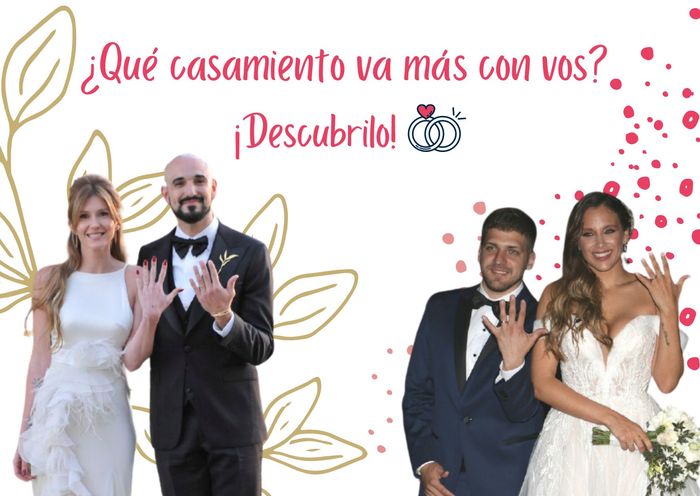 Abel Pintos y Mora Calabrese VS Barbie Vélez y Lucas Rodríguez...¿Qué casamiento va + con vos? 1