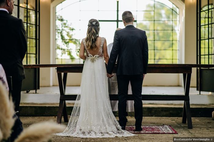 Vestido de una novia real Argentina...¿Qué opinás del detalle de la cola? 2