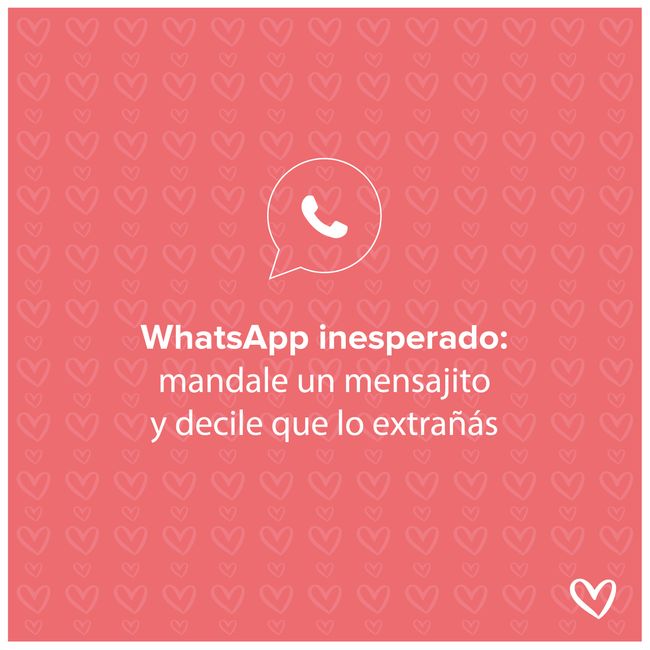 DÍA 1: ¡WhatsApp inesperado...notificale tu amor con un lindo mensajito!📱 1