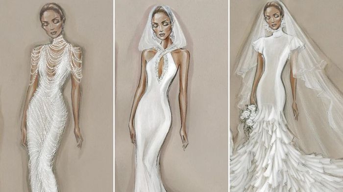 Jennifer Lopez lució estos 3 vestidos de novia diseñados por Ralph Lauren en su boda con Ben Affleck 1
