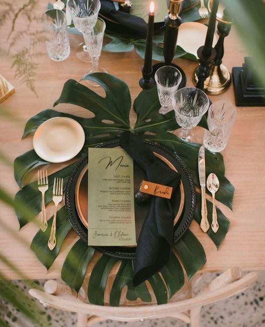 Una mesa savage y tropical para un casamiento único🌴¡Mirá! 1