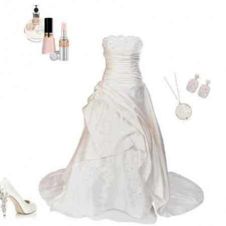 Look de novia strapless