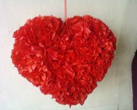 Piñata en forma de corazón