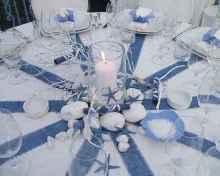 Casamiento azul y blanco