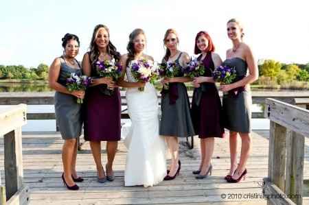 Casamiento gris y violeta