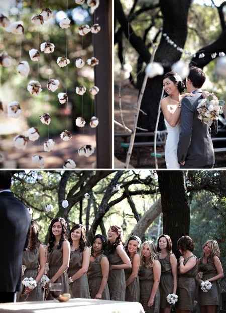 Casamiento con algodón