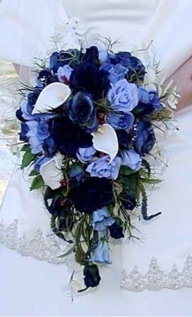 Casamiento blanco, plateado y azul