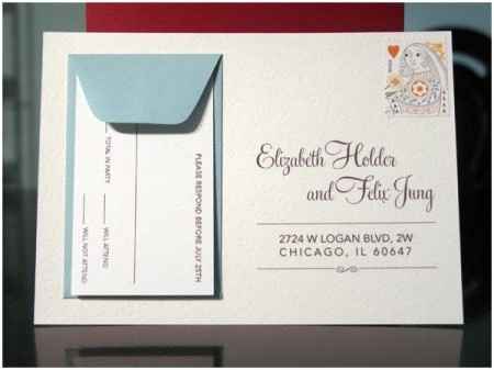 Invitaciones de casamiento como postales