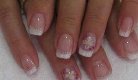 Manicura floral