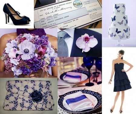 Casamiento azul y lavanda