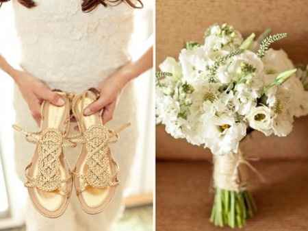 Zapatos para casamiento en la playa