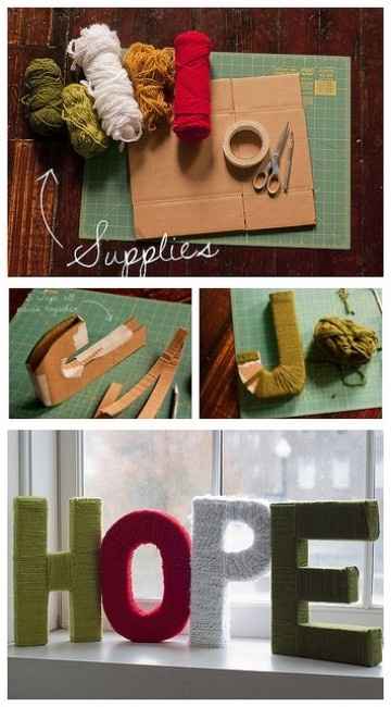 diy letras forradas