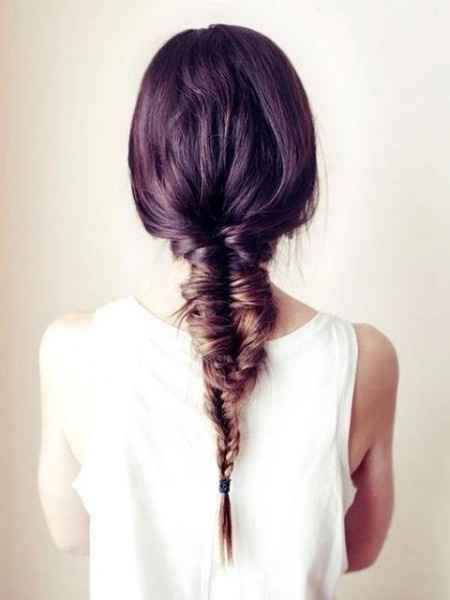 Peinado trenza fishtale