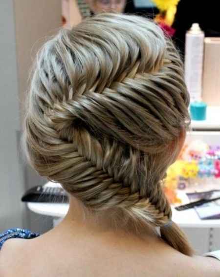 Peinado trenza fishtale