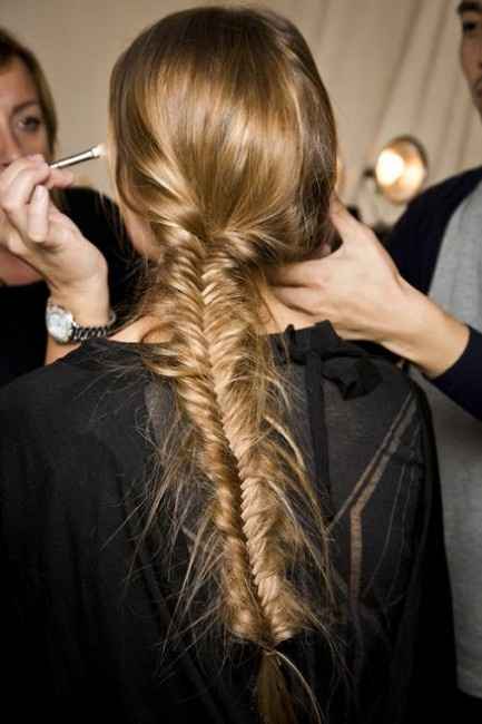 Peinado trenza fishtale