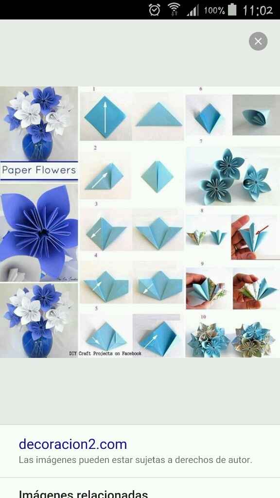 Flores de origami para centro de mesas? ayudaaa!! - 1