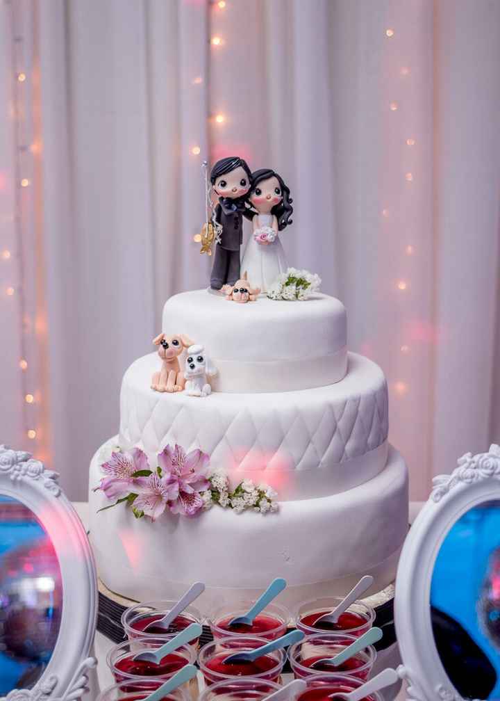 ¿Qué elemento los identificaría en un Cake Topper como pareja? - 1