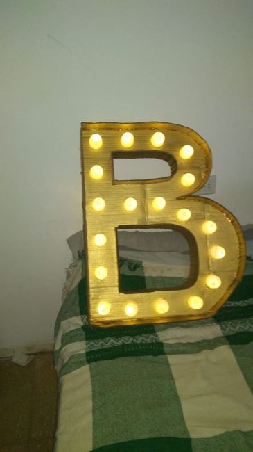 Letras gigantes luminosas diy 5