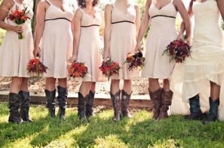 Botas texanas en casamiento