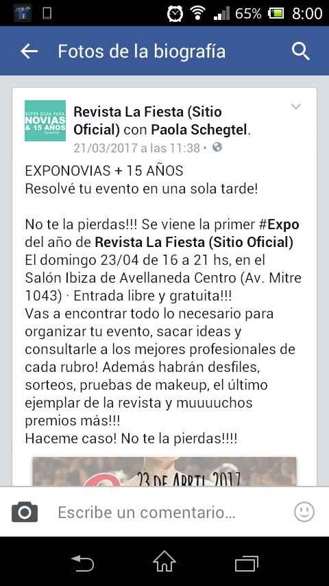 Aviso: expo novias! - 2