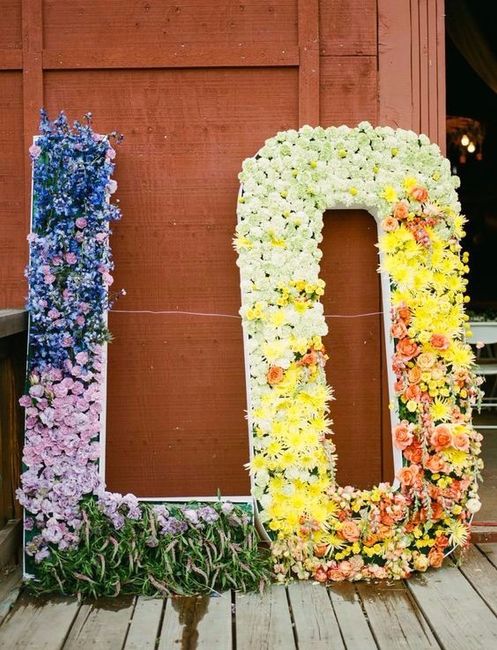 Letras gigantes... ¡con flores! 🌼 3