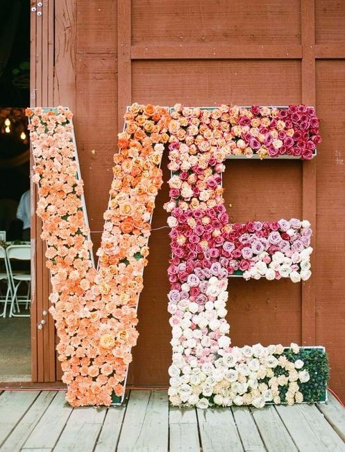Letras gigantes... ¡con flores! 🌼 4