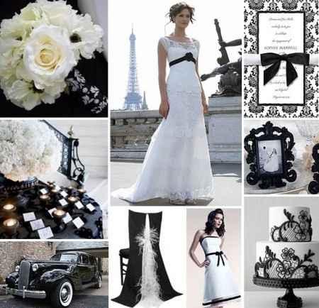 boda blanco & negro