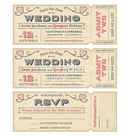 Invitacion tipo Ticket 3
